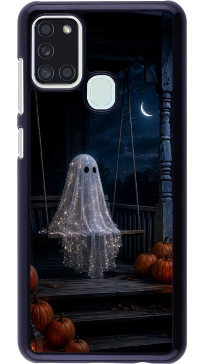 Coque Samsung Galaxy A21s - Halloween 2026 Ghost on a swing
