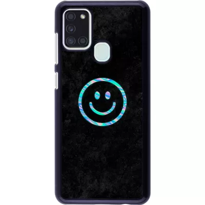 Coque Samsung Galaxy A21s - Happy smiley irisé
