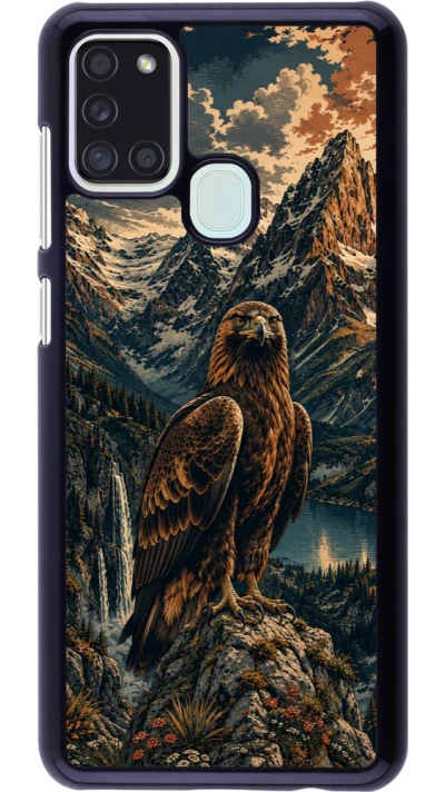 Coque Samsung Galaxy A21s - Linocut Aigle Royal