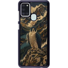 Samsung Galaxy A21s Case Hülle - Linocut Wanderfalke