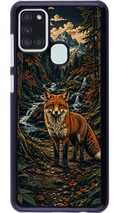 Coque Samsung Galaxy A21s - Linocut Renard