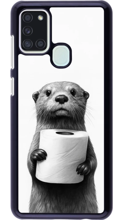 Samsung Galaxy A21s Case Hülle - Otter Toilettenpapier