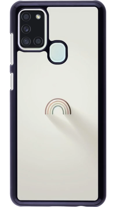 Samsung Galaxy A21s Case Hülle - Mini Regenbogen Minimal