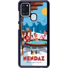 Samsung Galaxy A21s Case Hülle - Nendaz Mountain Jacuzzi