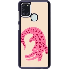 Samsung Galaxy A21s Case Hülle - Pink crocodile 2026