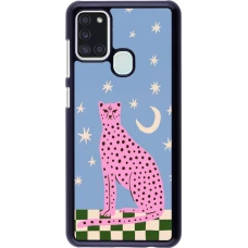 Coque Samsung Galaxy A21s - Pink leopard with stars 2026