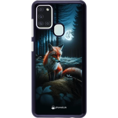 Samsung Galaxy A21s Case Hülle - Fuchs Mond Wald