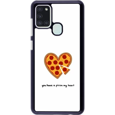Samsung Galaxy A21s Case Hülle - Saint Valentines Day 26 You have my pizza heart