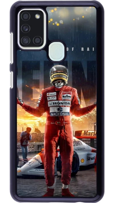 Samsung Galaxy A21s Case Hülle - Senna The King of Rain