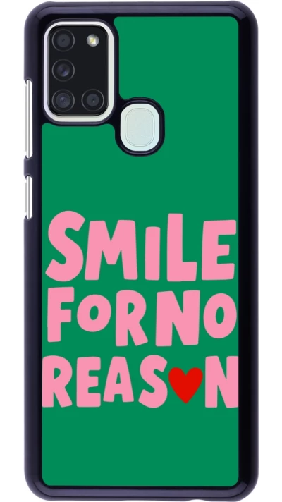 Samsung Galaxy A21s Case Hülle - Smile for no reason 2026