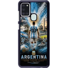 Coque Samsung Galaxy A21s - Football Argentine splash 2026
