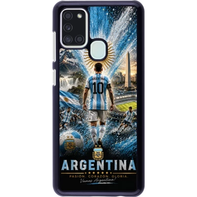 Coque Samsung Galaxy A21s - Football Argentine splash 2026