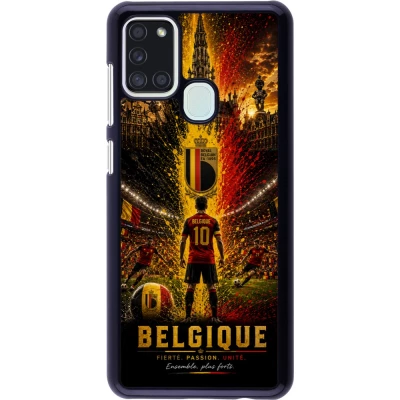 Samsung Galaxy A21s Case Hülle - Fussball Belgien splash 2026