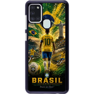 Samsung Galaxy A21s Case Hülle - Fussball Brasilien splash 2026