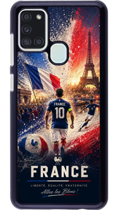 Samsung Galaxy A21s Case Hülle - Fussball Frankreich splash 2026