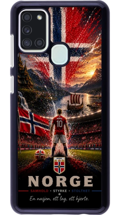 Samsung Galaxy A21s Case Hülle - Fussball Norwegen splash 2026