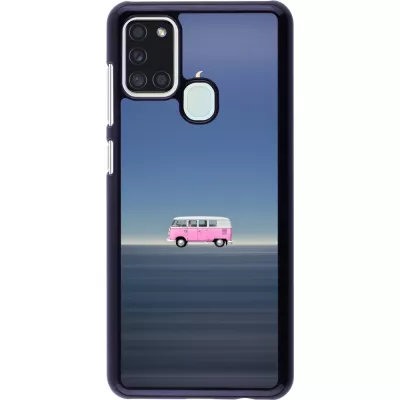 Coque Samsung Galaxy A21s - Spring 23 pink bus