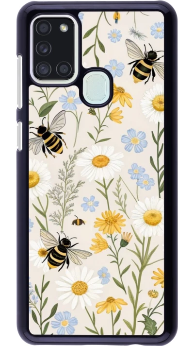 Coque Samsung Galaxy A21s - Pattern bees Spring 2026