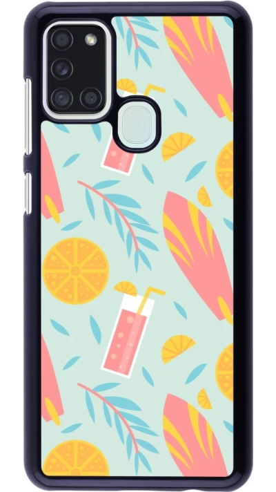 Samsung Galaxy A21s Case Hülle - Summer 2025 Pattern citron
