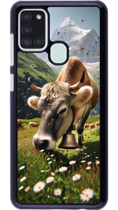 Coque Samsung Galaxy A21s - Vache montagne Valais