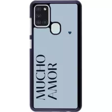 Samsung Galaxy A21s Case Hülle - Valentine 2024 mucho amor azul