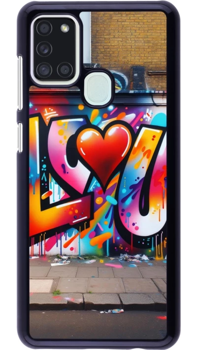 Coque Samsung Galaxy A21s - Valentine 2025 Love U Tag