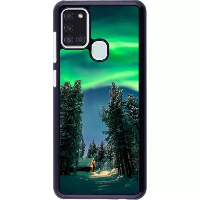 Coque Samsung Galaxy A21s - Winter 22 Northern Lights