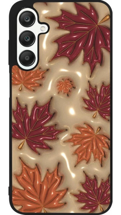 Coque Samsung Galaxy A25 - Silicone rigide noir Autumn 26 3D leaves