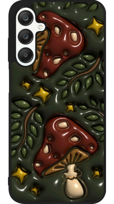 Coque Samsung Galaxy A25 - Silicone rigide noir Autumn 26 3D mushrooms