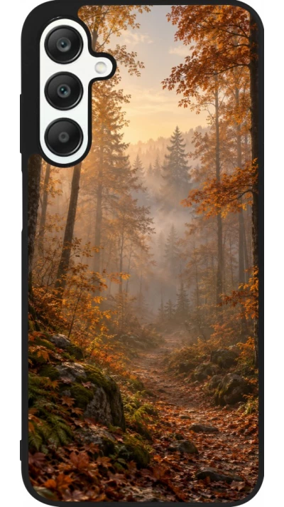 Coque Samsung Galaxy A25 - Silicone rigide noir Autumn 26 Autumn walk