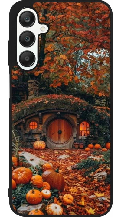 Coque Samsung Galaxy A25 - Silicone rigide noir Autumn 26 Hobbit house