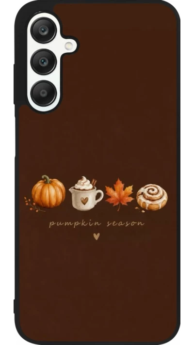 Coque Samsung Galaxy A25 - Silicone rigide noir Autumn 26 Pumpkin season