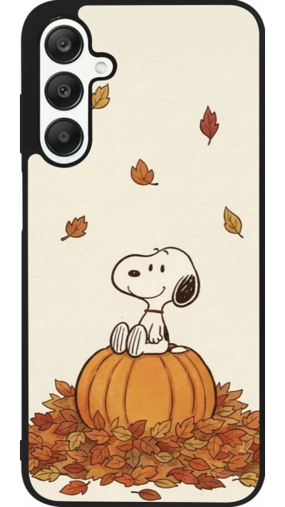 Coque Samsung Galaxy A25 - Silicone rigide noir Autumn 26 Snoopy autumn