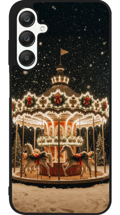 Samsung Galaxy A25 Case Hülle - Silikon schwarz Christmas 25 Carousel