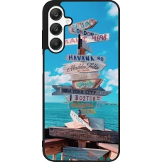 Samsung Galaxy A25 Case Hülle - Silikon schwarz Cool Cities Directions