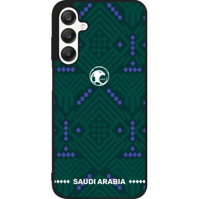 Coque Samsung Galaxy A25 - Silicone rigide noir Maillot de football Arabie saoudite 2026 personnalisable