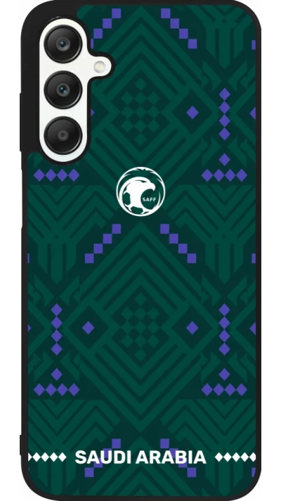 Samsung Galaxy A25 Case Hülle - Silikon schwarz Saudi Arabien 2026 personalisierbares Fussballtrikot