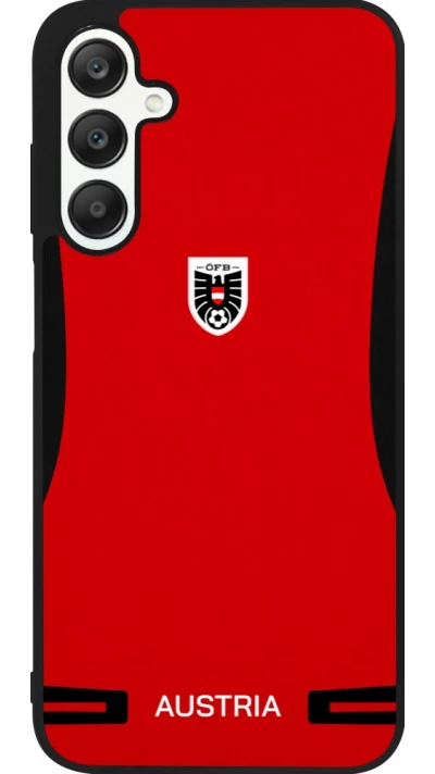 Samsung Galaxy A25 Case Hülle - Silikon schwarz O?sterreich 2026 personalisierbares Fussballtrikot