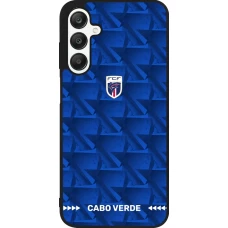 Samsung Galaxy A25 Case Hülle - Silikon schwarz Kap Verde 2026 personalisierbares Fussballtrikot