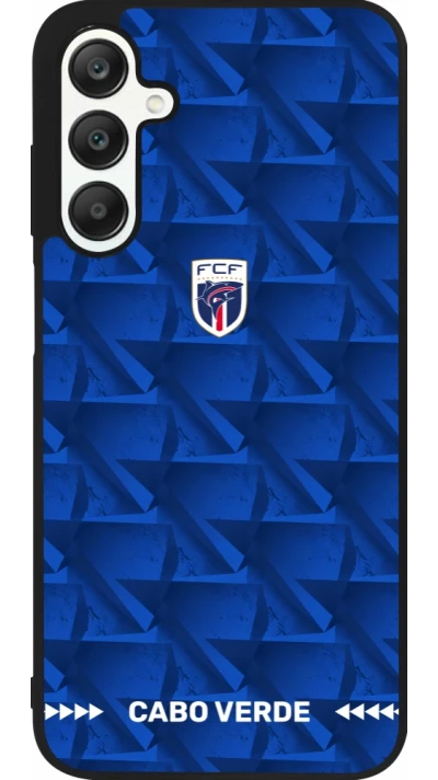 Samsung Galaxy A25 Case Hülle - Silikon schwarz Kap Verde 2026 personalisierbares Fussballtrikot