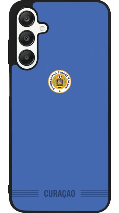 Samsung Galaxy A25 Case Hülle - Silikon schwarz Curaçao 2026 personalisierbares Fussballtrikot