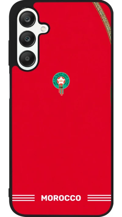 Samsung Galaxy A25 Case Hülle - Silikon schwarz Marokko 2026 personalisierbares Fussballtrikot