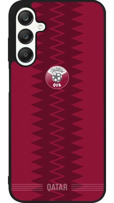 Samsung Galaxy A25 Case Hülle - Silikon schwarz Qatar 2026 personalisierbares Fussballtrikot