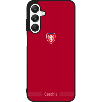Coque Samsung Galaxy A25 - Silicone rigide noir Maillot de football Répuplique Tchèque 2026 personnalisable