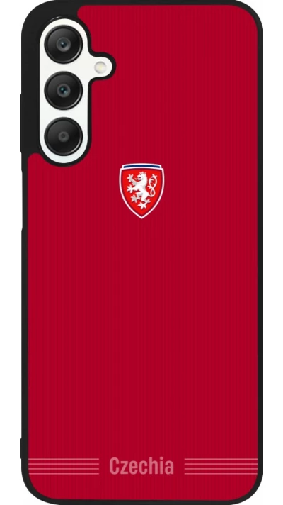 Samsung Galaxy A25 Case Hülle - Silikon schwarz Tschechische Republik 2026 personalisierbares Fussballtrikot
