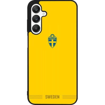 Coque Samsung Galaxy A25 - Silicone rigide noir Maillot de football Suède 2026 personnalisable