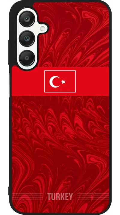 Samsung Galaxy A25 Case Hülle - Silikon schwarz Türkei 2026 personalisierbares Fussballtrikot