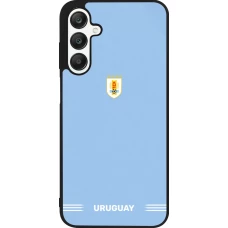 Samsung Galaxy A25 Case Hülle - Silikon schwarz Uruguay 2026 personalisierbares Fussballtrikot