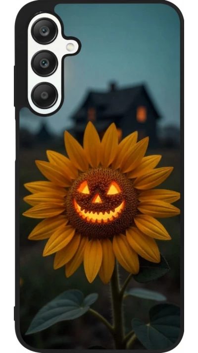 Samsung Galaxy A25 Case Hülle - Silikon schwarz Halloween 2026 Evil Sunflower