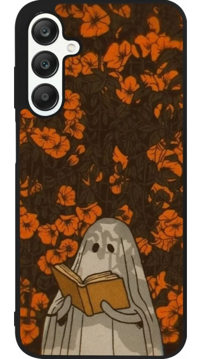Samsung Galaxy A25 Case Hülle - Silikon schwarz Halloween 2026 Ghost reading